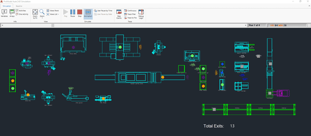 step 2 of Factory Design AND Process Optimization – Executed Simultaneously in AutoCAD