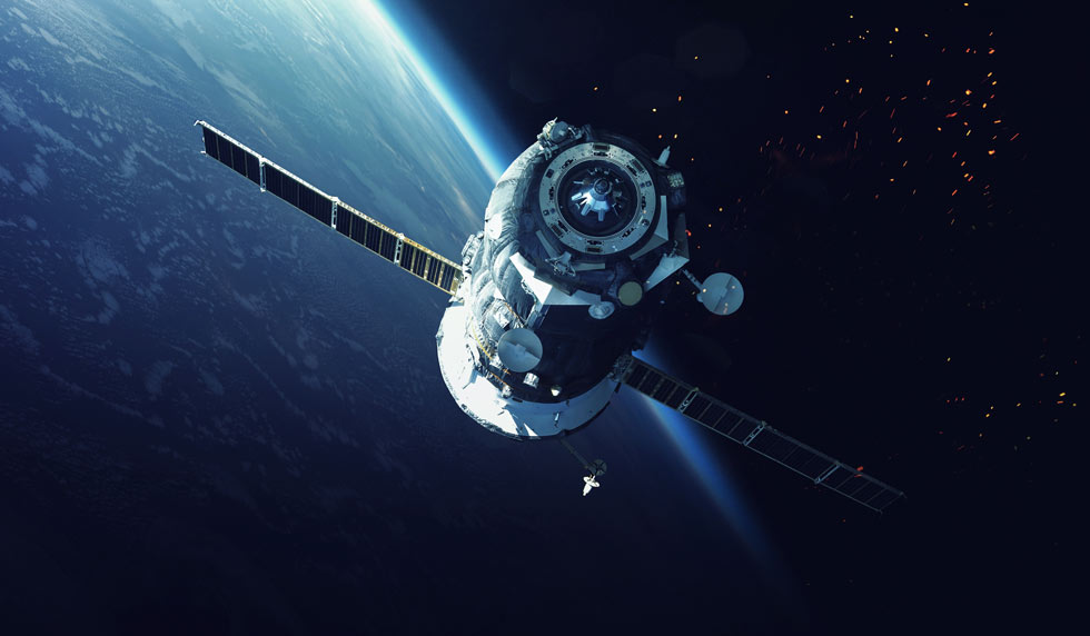 satellite over earth