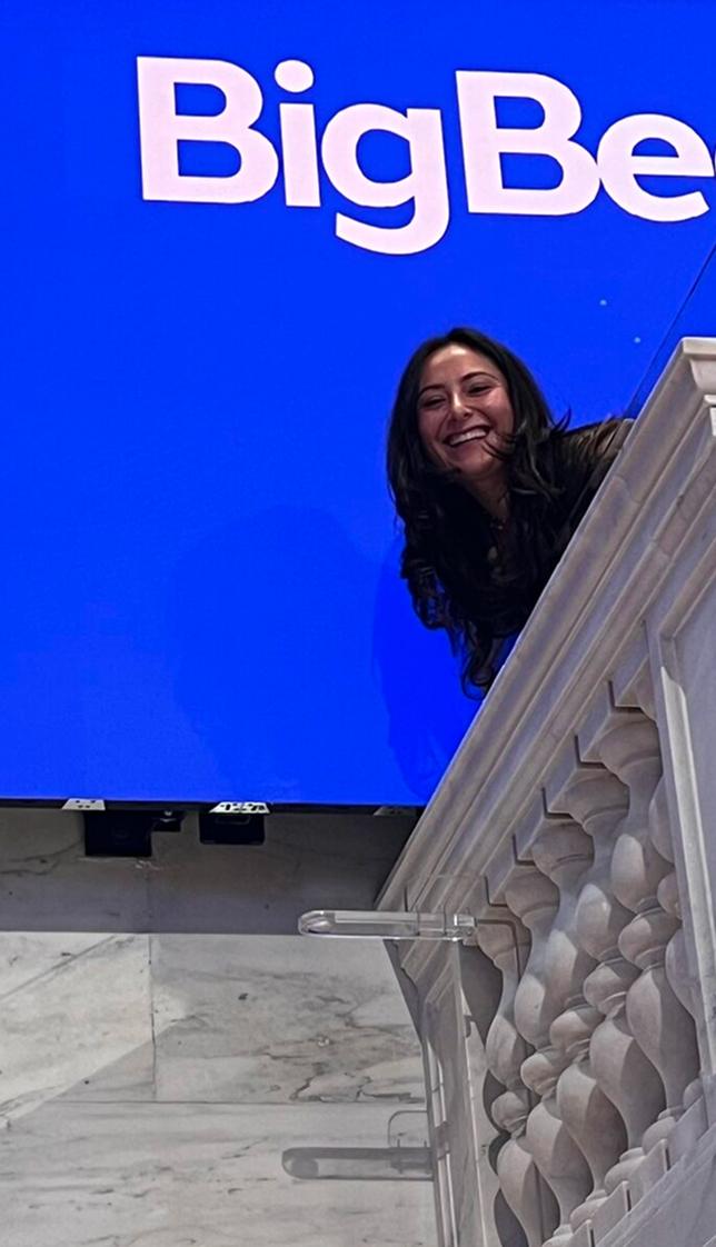 employee standing over balcony